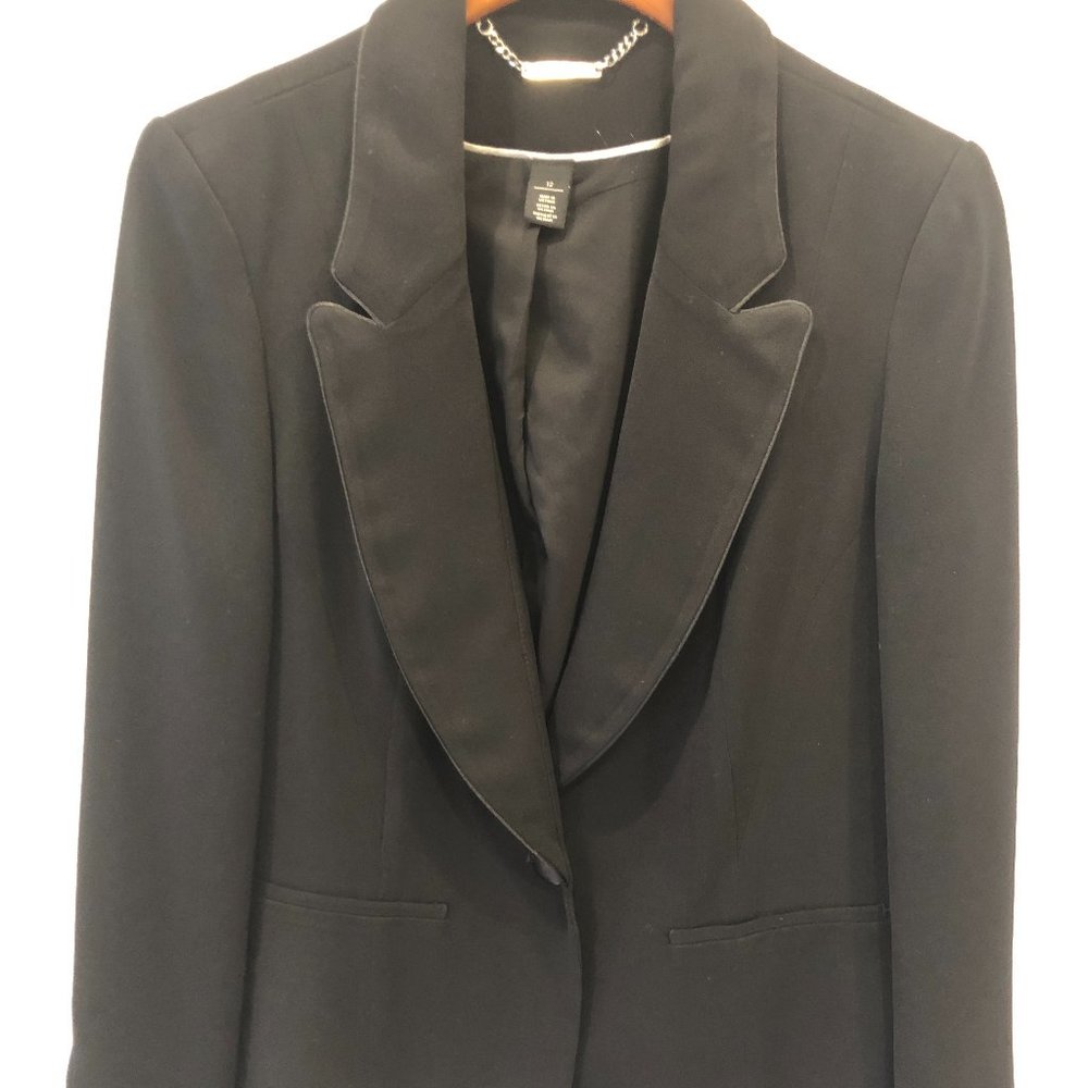 White House Black Market Black One Button Blazer